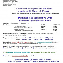 Tir nature au Montat 13/09/2026